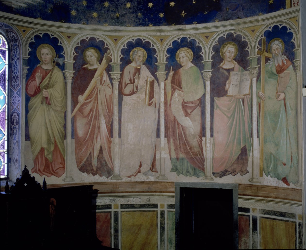Sześciu apostołów, ok. 1390 autorstwa Florentine School
