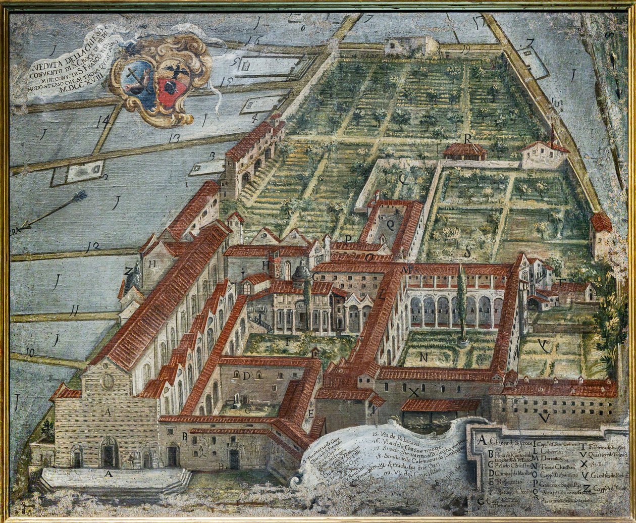 Widok kościoła i klasztoru autorstwa Florentine School