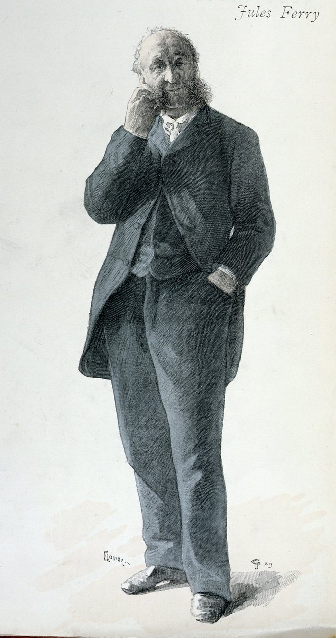 Jules Ferry (1832-93), ilustracja z okładki „La Revue Illustree”, 15 października 1889 autorstwa Florian