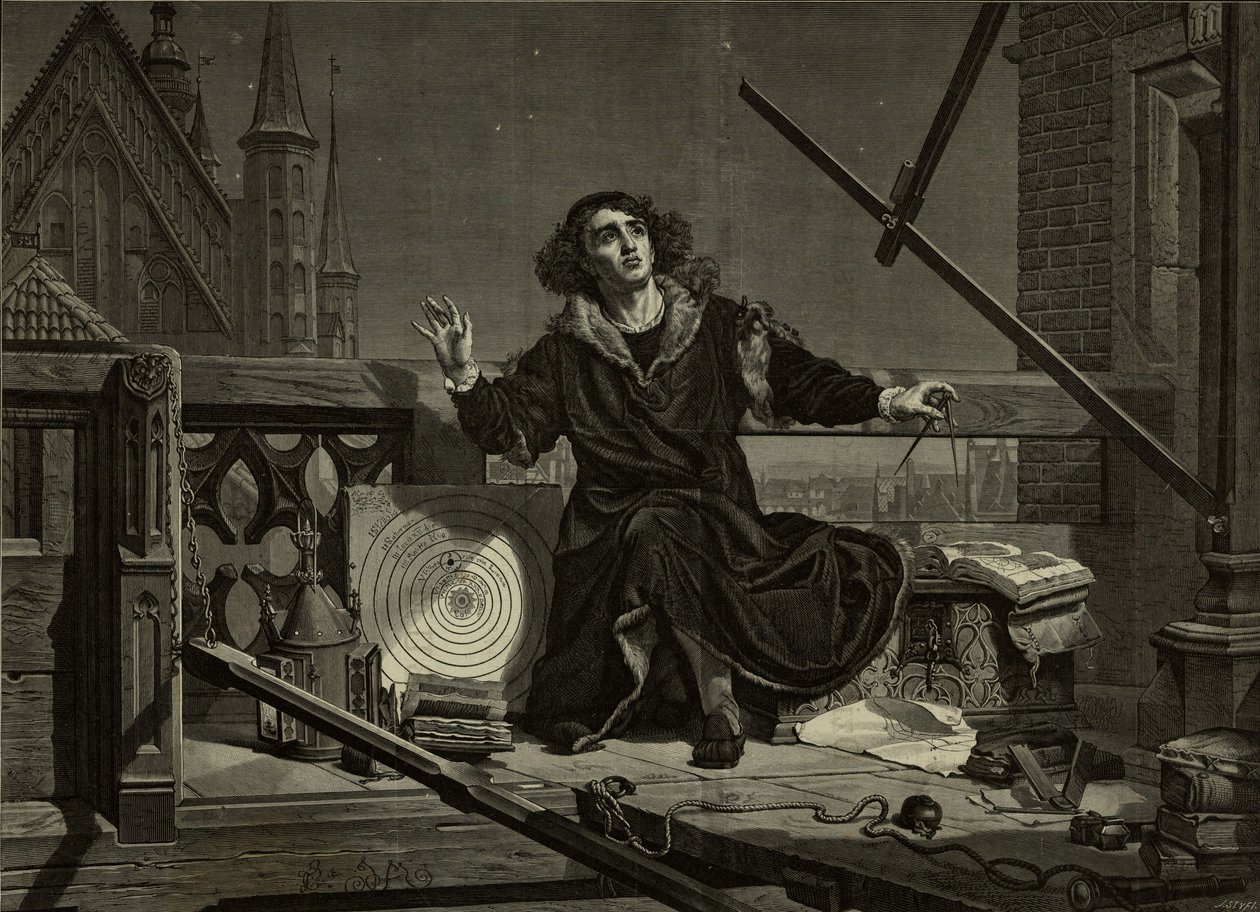 Nicolaus Copernicus After Jan Matejko, 1874. autorstwa Florian Stanislaw Cynk