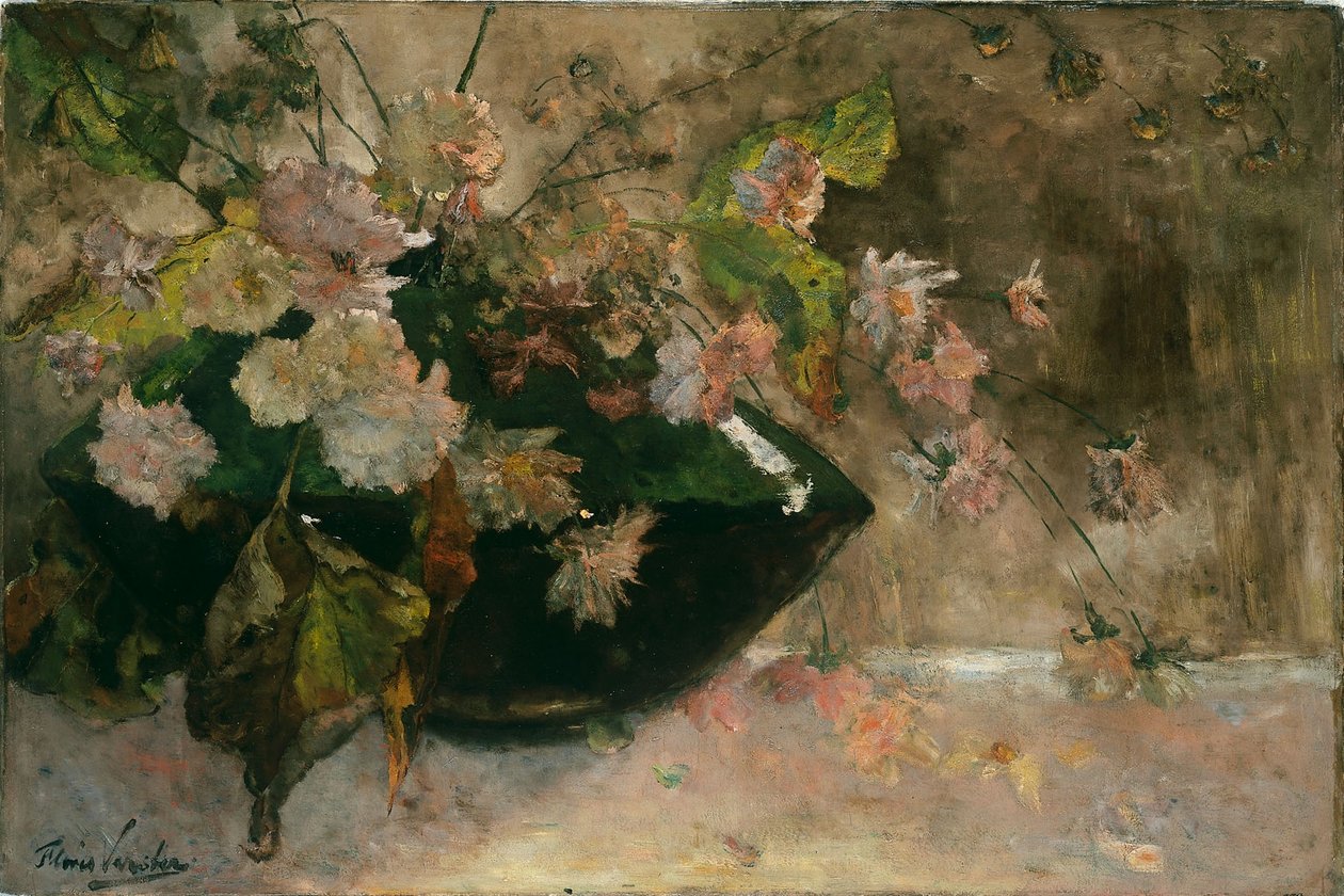 Martwa natura z piwoniami. autorstwa Floris Verster