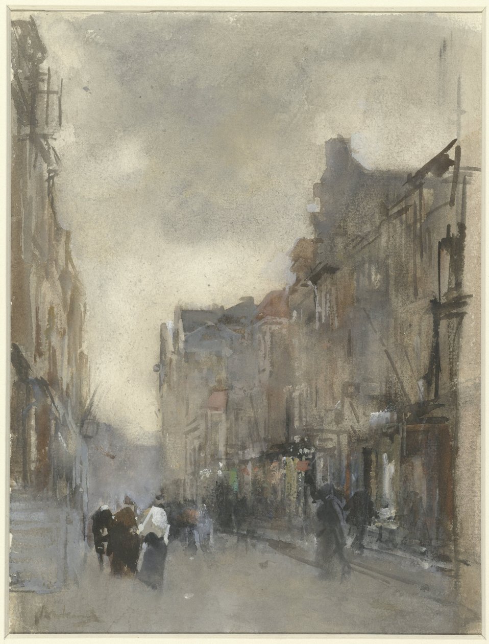 Widok ulicy w Hadze autorstwa Floris Arntzenius (signed by artist)