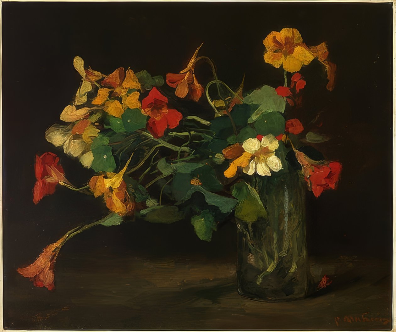 Martwa natura kwiatowa z nasturcją autorstwa Floris Arntzenius