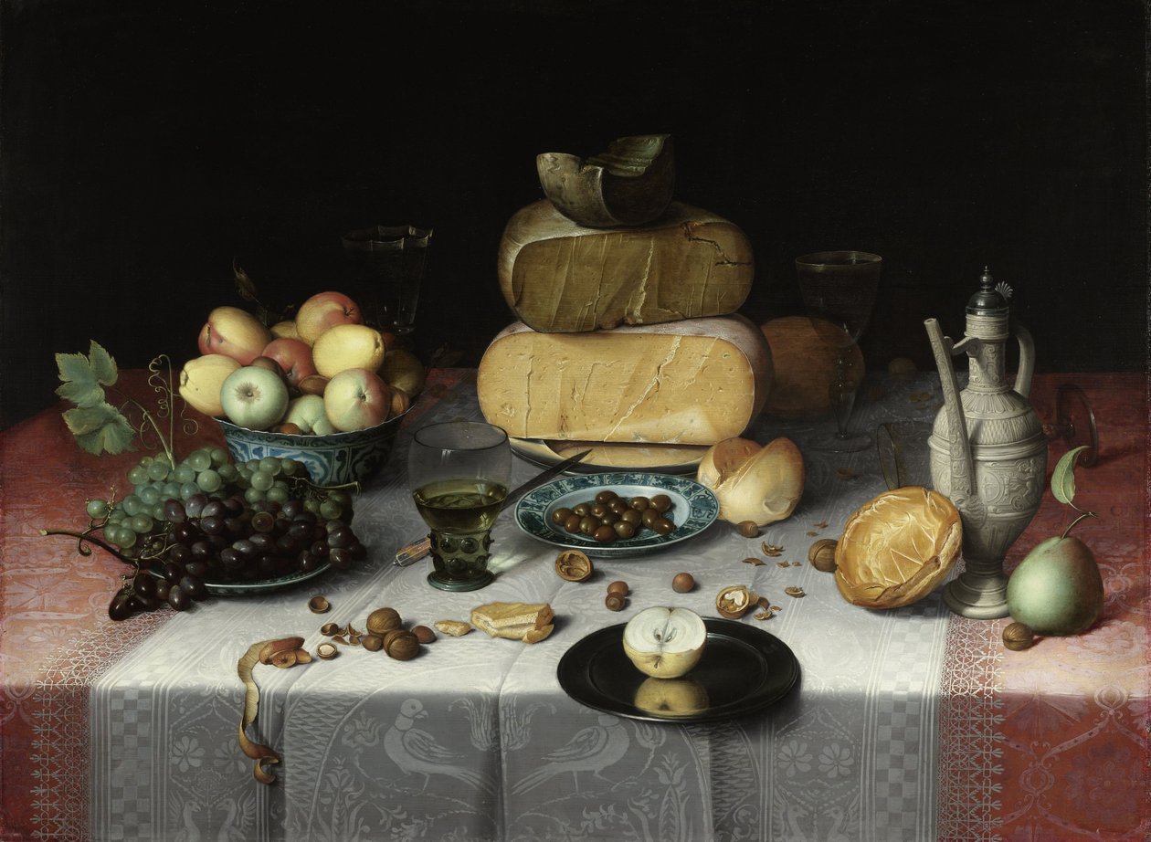 Martwa natura z serem, ok. 1615 autorstwa Floris Claesz. van Dyck