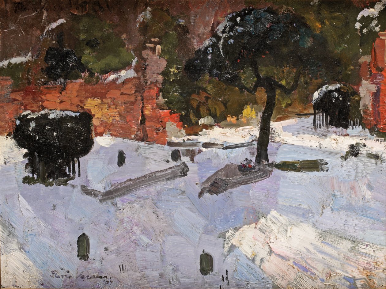 Cmentarz w Warmond, 1907 autorstwa Floris Verster