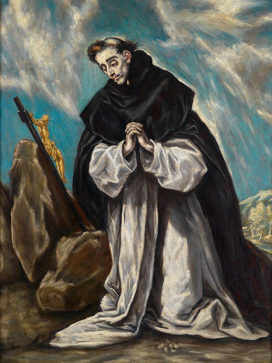 Święty Dominik w modlitwie autorstwa Follower of El Greco