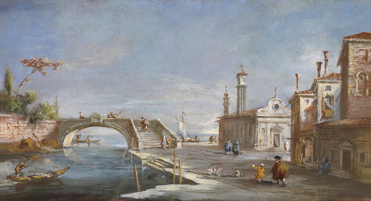 Kanał w Wenecji autorstwa Francesco after Guardi