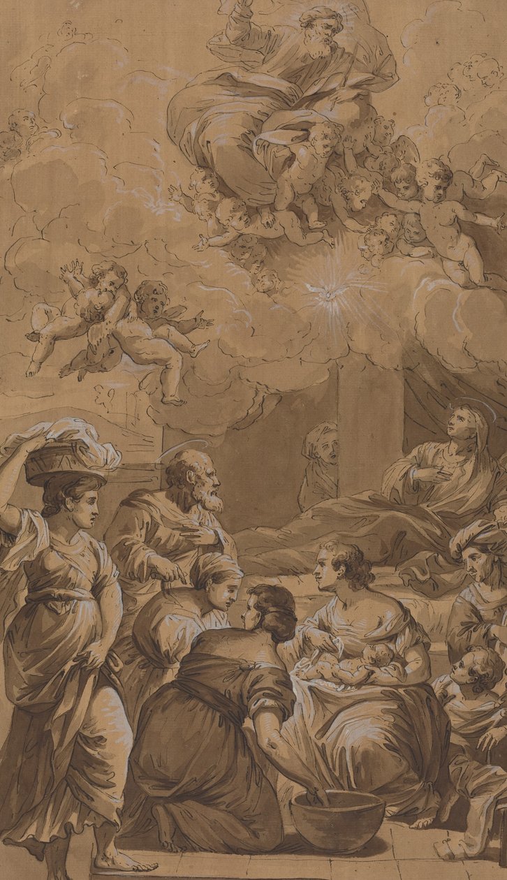 Narodziny Dziewicy autorstwa Follower of Francesco Fontebasso