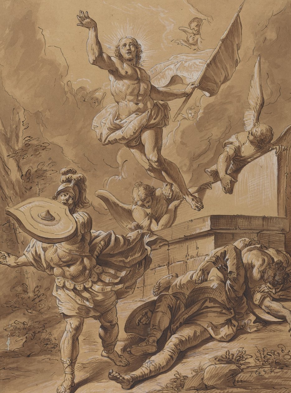 Zmartwychwstanie autorstwa Follower of Francesco Fontebasso