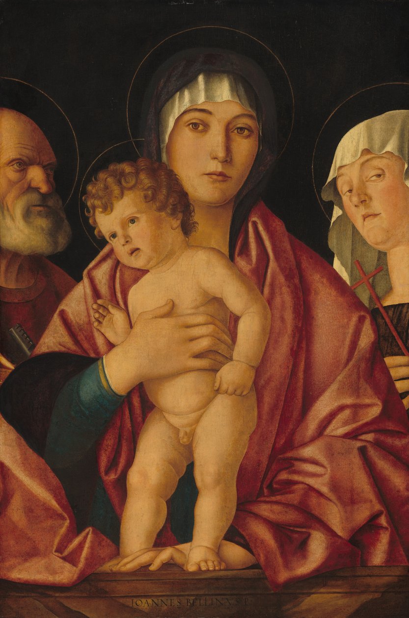 Madonna z Dzieciątkiem ze świętymi autorstwa Follower of Giovanni Bellini