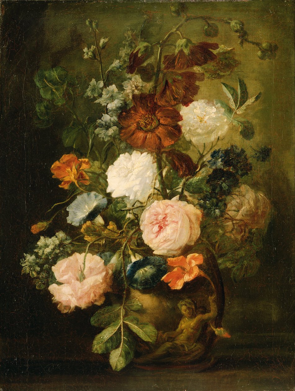 Wazon kwiatów autorstwa Follower of Jan van Huysum