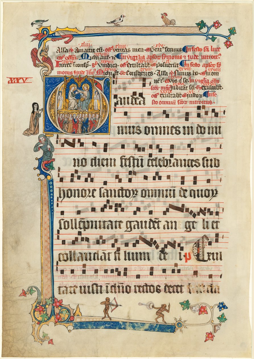 Koronacja Najświętszej Maryi Panny ze świętymi towarzyszącymi autorstwa Follower of Johannes von Valkenburg