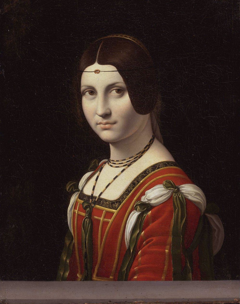 Portret kobiety, zwanej "La Belle Ferronnière" autorstwa Follower of Leonardo da Vinci
