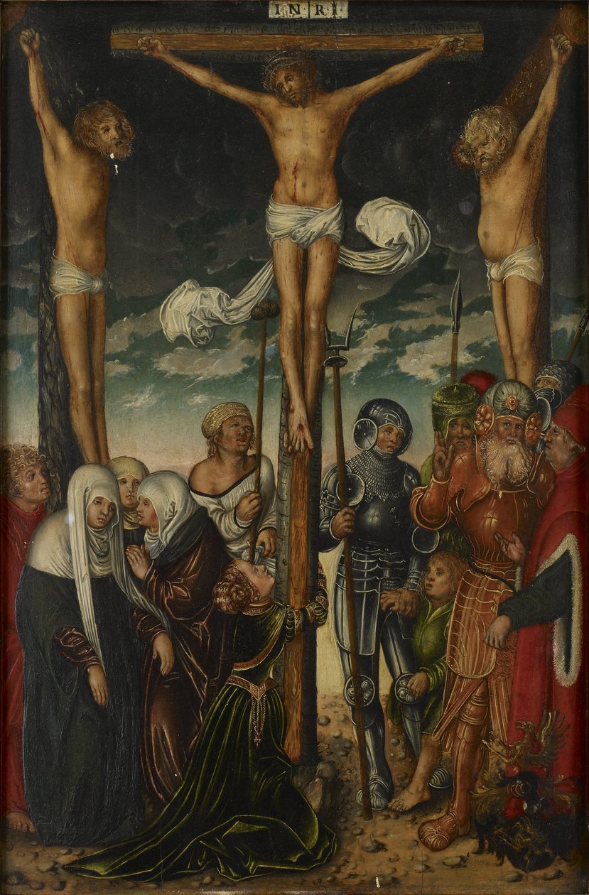 Ukrzyżowanie autorstwa Follower of Lucas Cranach the Elder