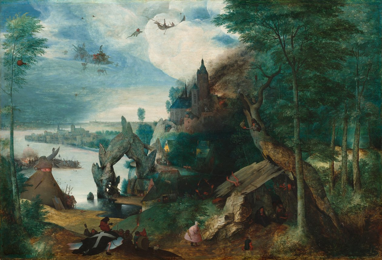 Kuszenie św. Antoniego autorstwa Follower of Pieter Bruegel the Elder