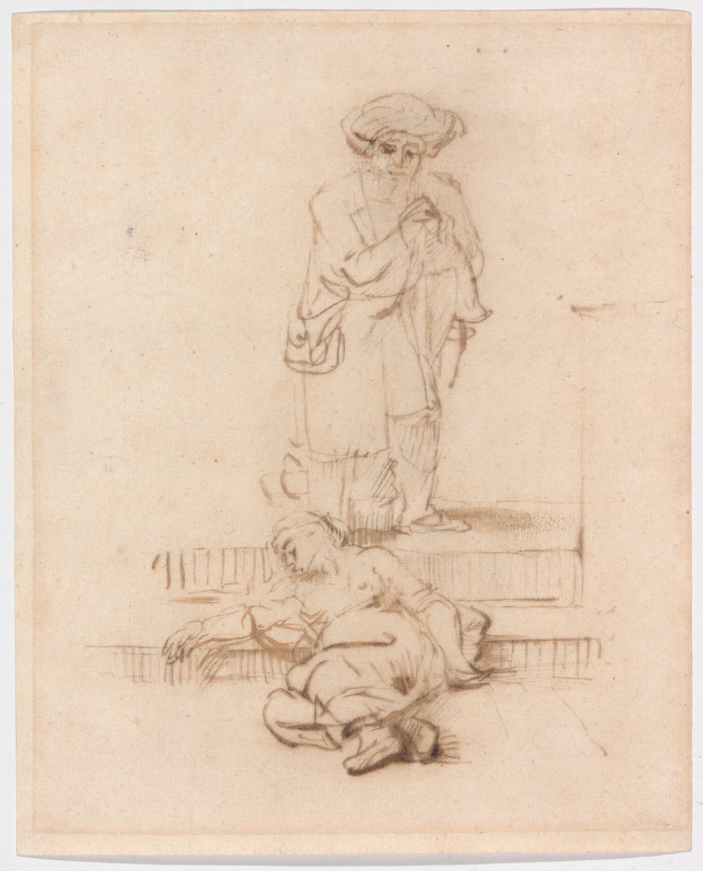 Kopiuj za Lewitą i zgwałconą kobietą autorstwa Follower of Rembrandt van Rijn
