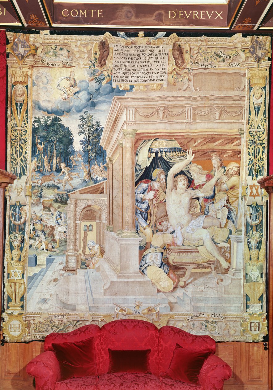 Atalanta i Meleager, z Historii Diany autorstwa Fontainebleau School