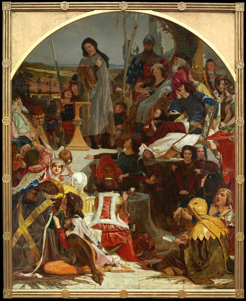 Chaucer na dworze Edwarda III autorstwa Ford Madox Brown