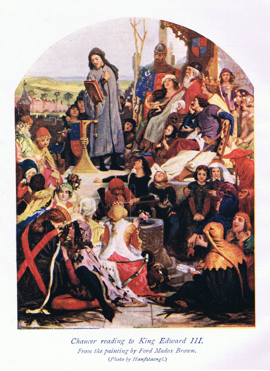 Chaucer czyta królowi Edwardowi III autorstwa Ford Madox Brown