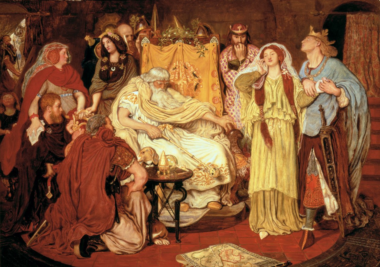 Porcja Kordelii, 1867-75 autorstwa Ford Madox Brown