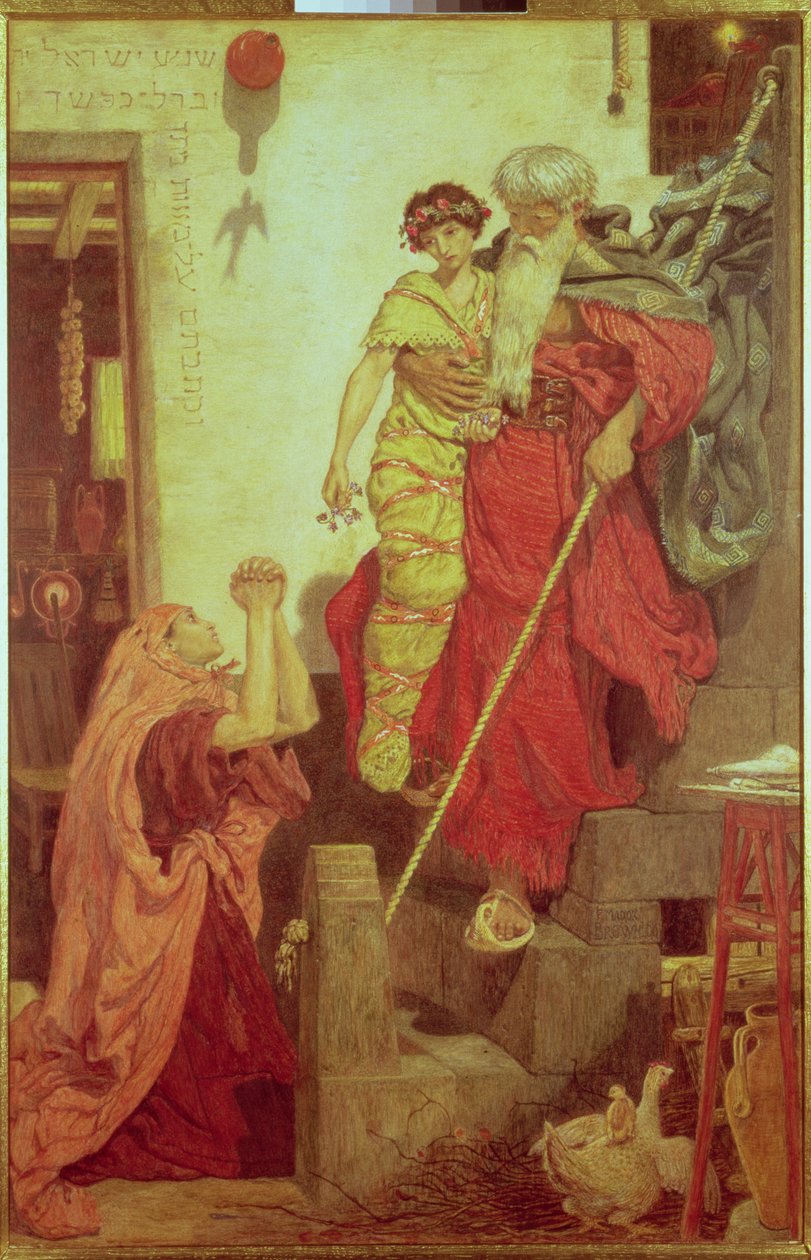 Eliasz przywracający syna wdowy, 1868 autorstwa Ford Madox Brown