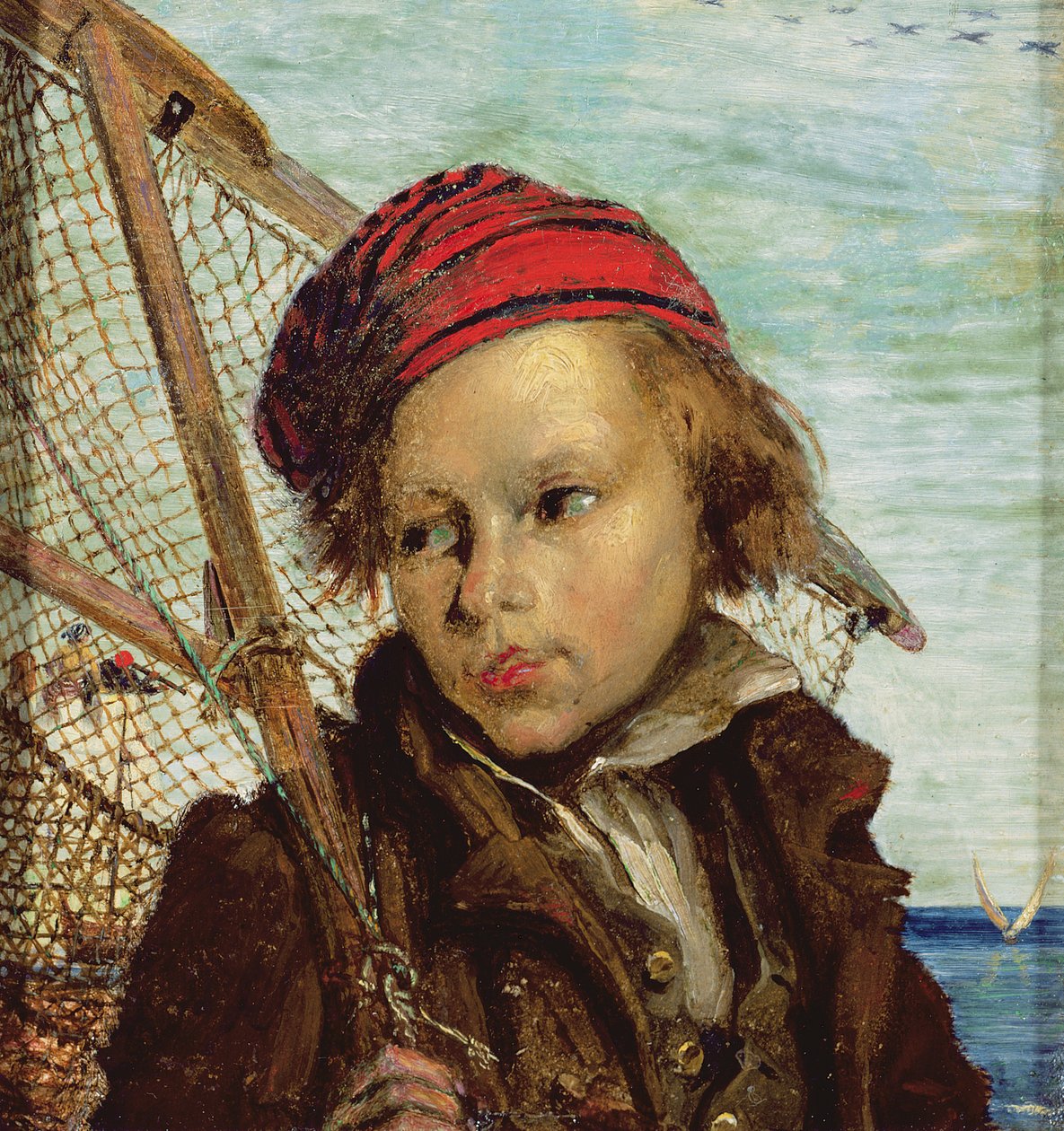 Włoski rybak (olej na papierze) autorstwa Ford Madox Brown