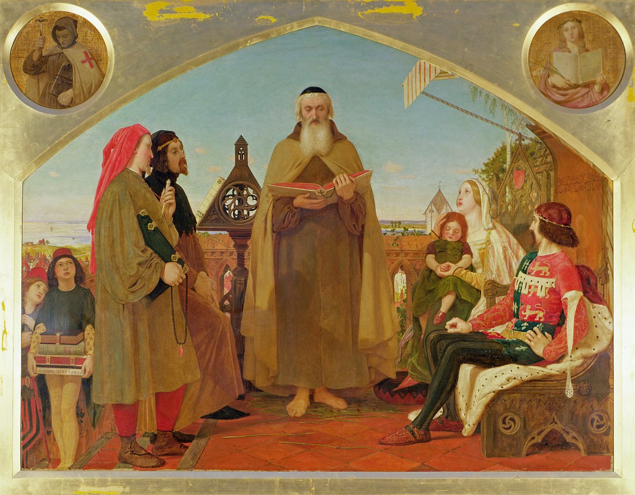 Pierwsze tłumaczenie Biblii na język angielski autorstwa Ford Madox Brown