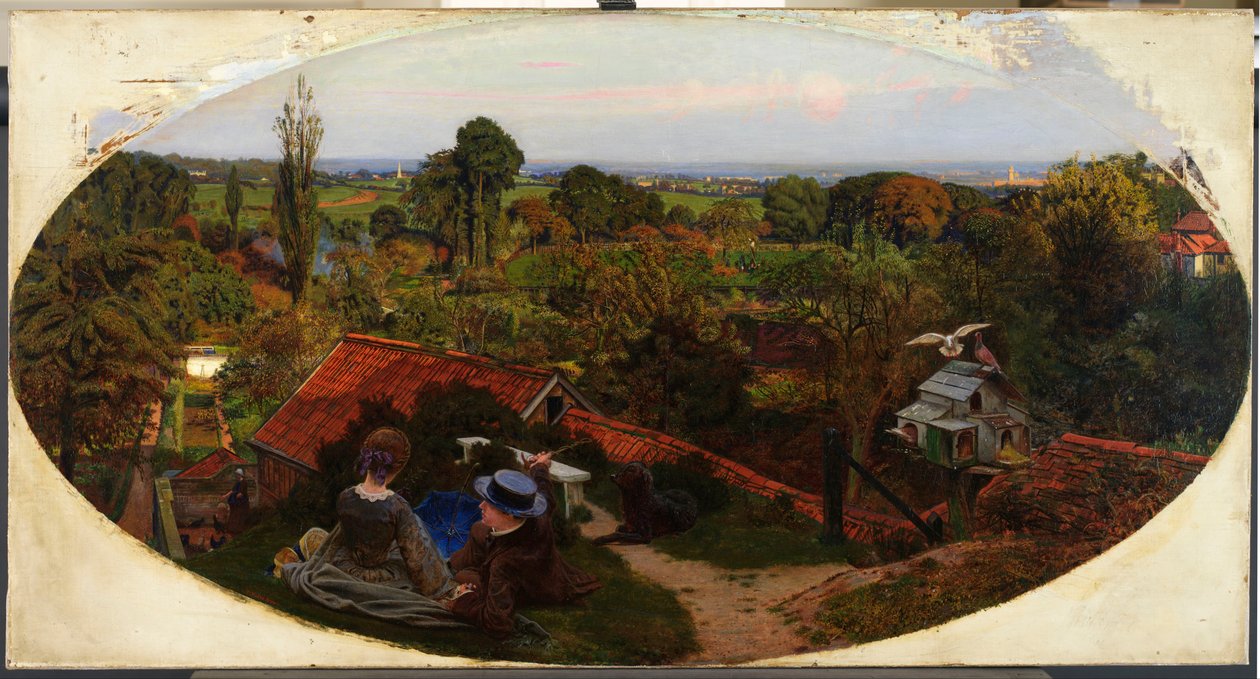 Angielskie jesienne popołudnie, 1852-1853 autorstwa Ford Madox Brown