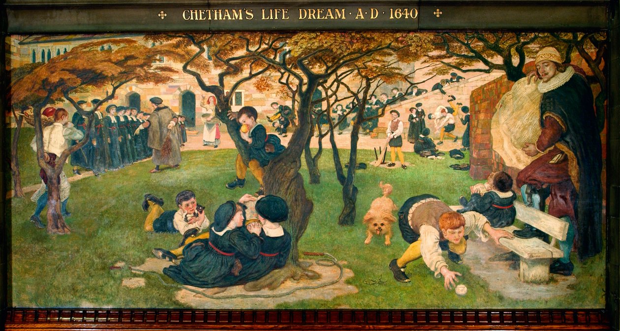 Sen o życiu Chethama, rok 1640 autorstwa Ford Madox Brown