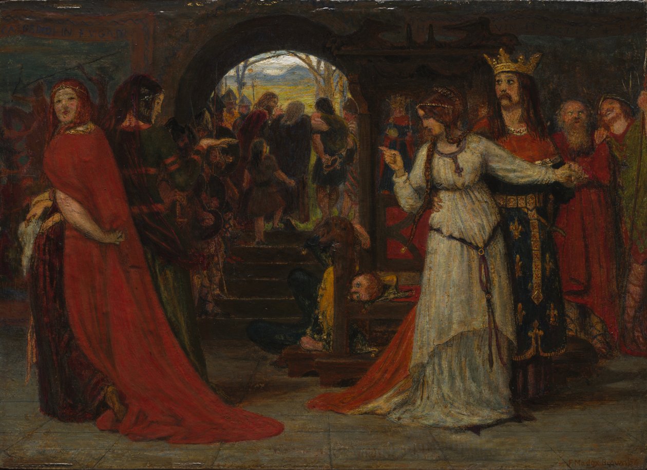 Cordelia rozstaje się z siostrami autorstwa Ford Madox Brown
