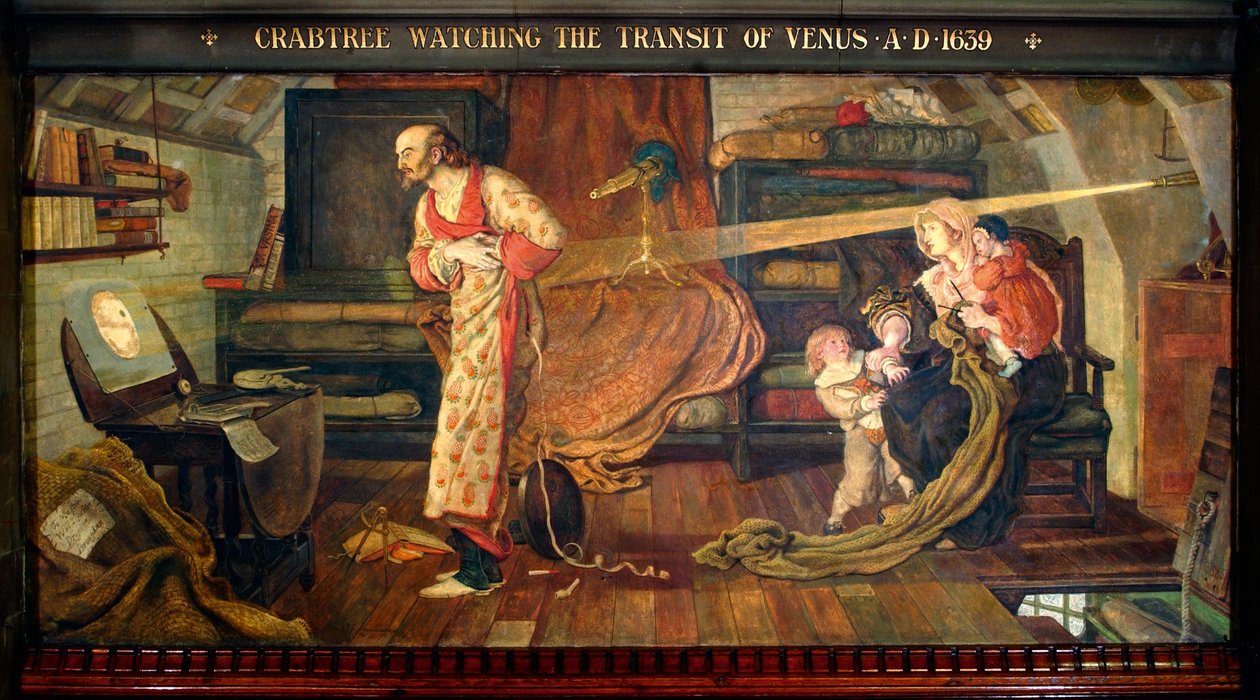 Crabtree obserwujący przejście Wenus, rok 1639 autorstwa Ford Madox Brown