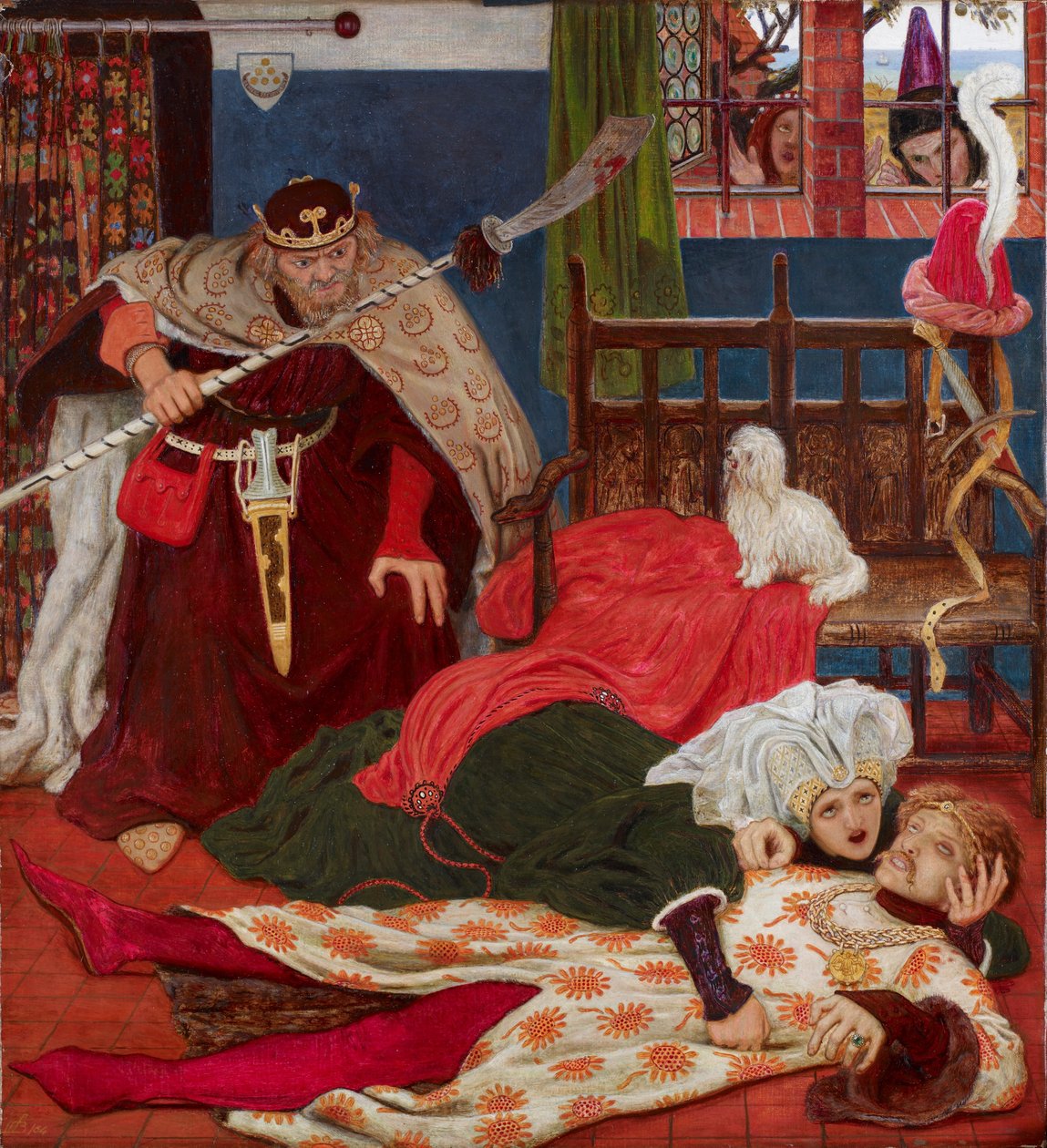 Śmierć Sir Tristrama autorstwa Ford Madox Brown