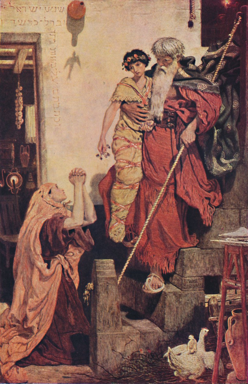 Eliasz przywraca syna wdowy, 1868, 1947 autorstwa Ford Madox Brown