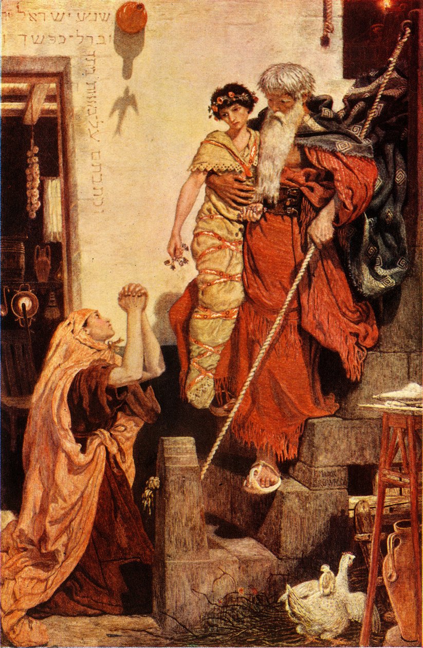 „Eliasz przywracający syna wdowy”, 1943. autorstwa Ford Madox Brown