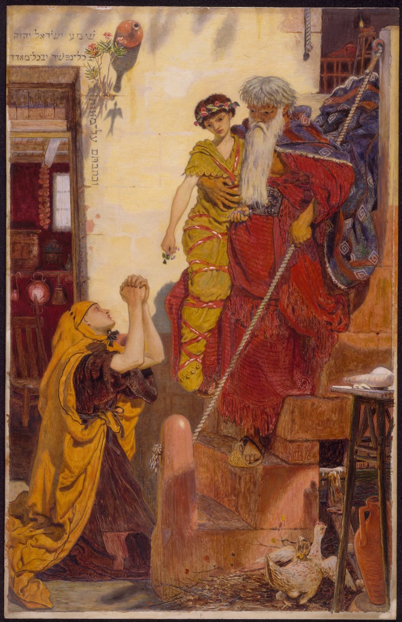 Eliasz i syn wdowy autorstwa Ford Madox Brown