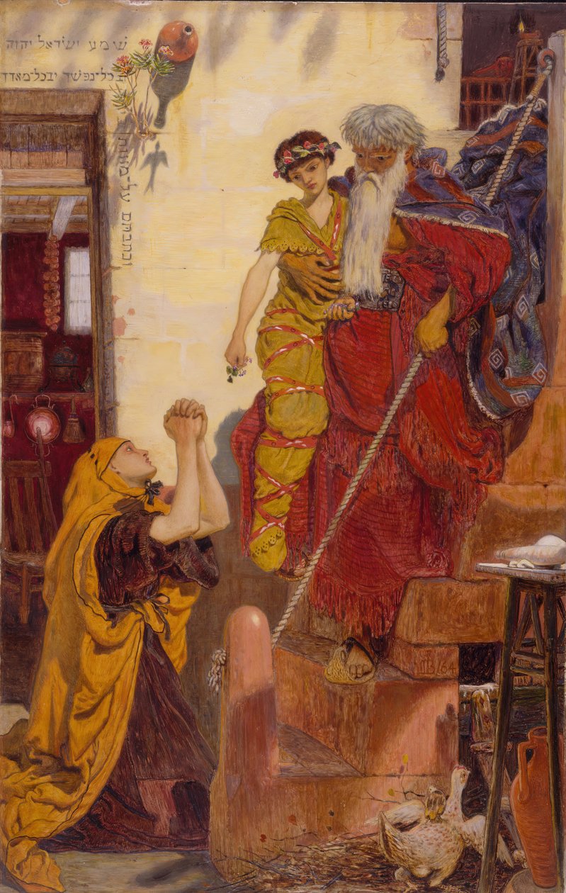 Eliasz i syn wdowy, 1864. autorstwa Ford Madox Brown