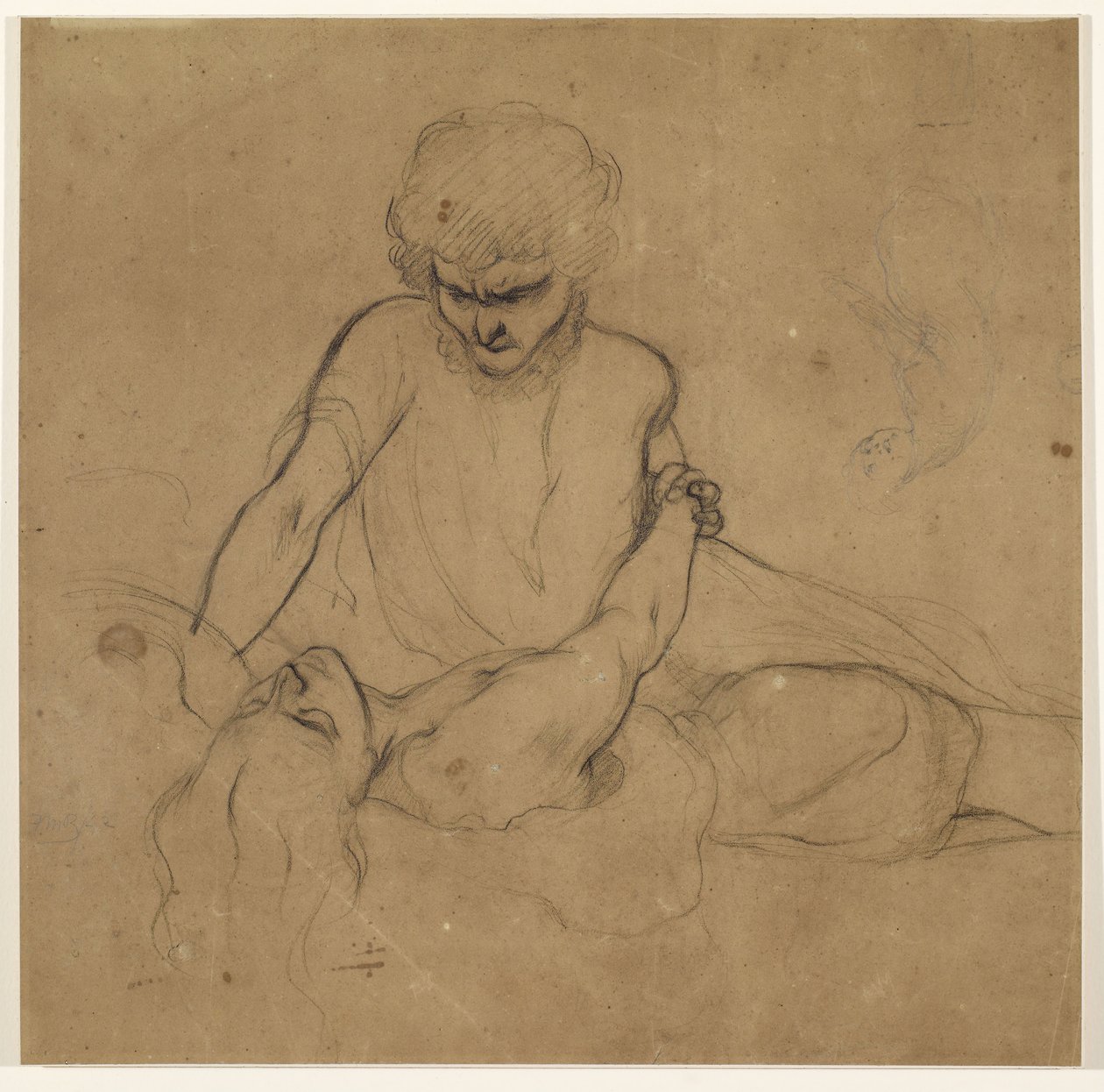 Sen Parysiny - Badanie dla księcia Azo i Parysiny autorstwa Ford Madox Brown