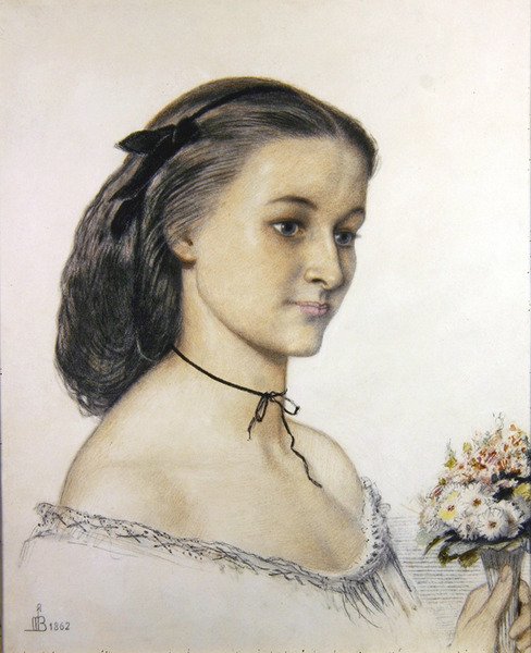 Portret panny Louie Jones autorstwa Ford Madox Brown
