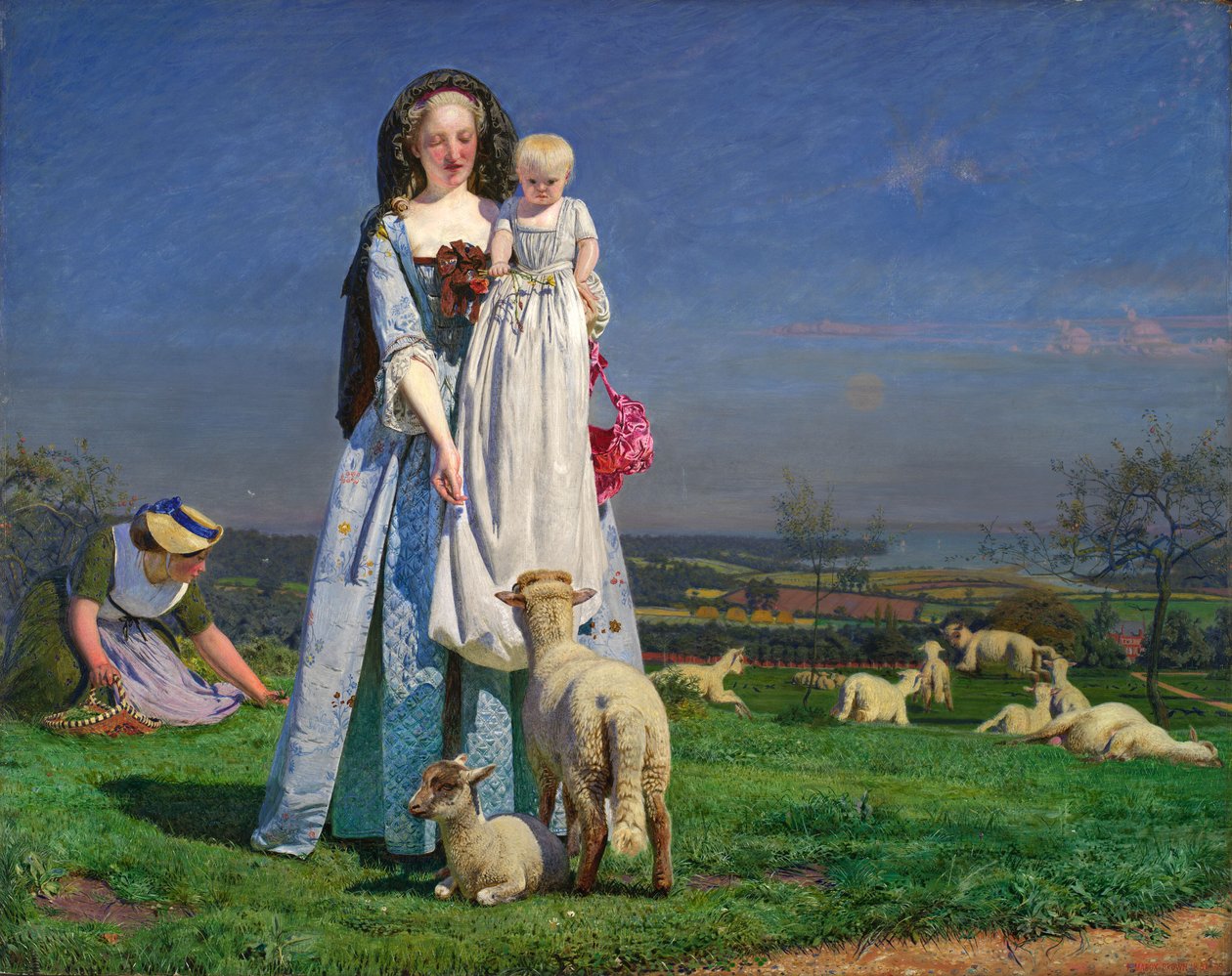 Śliczne owieczki autorstwa Ford Madox Brown