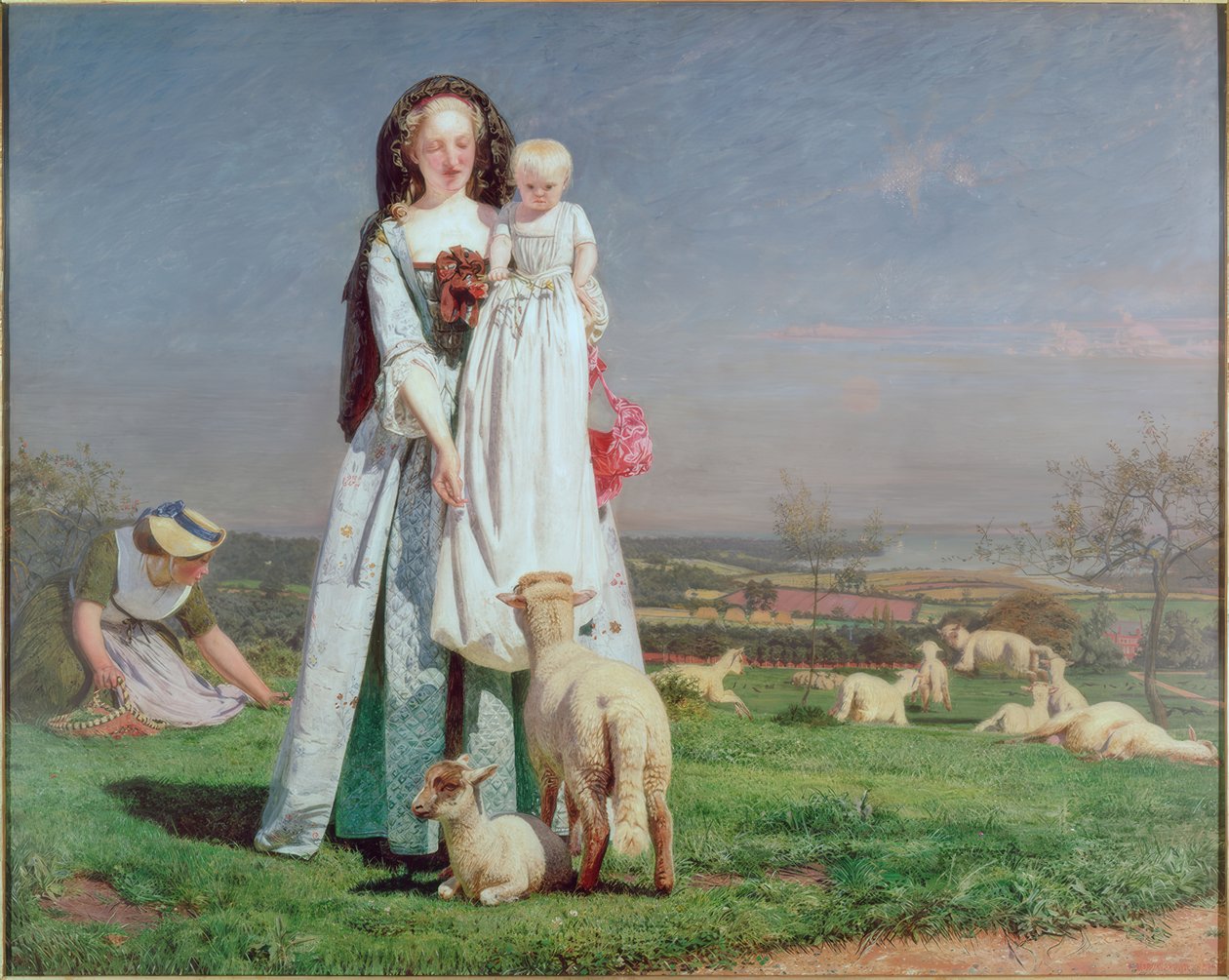 Ładne Jagnięce Baa autorstwa Ford Madox Brown