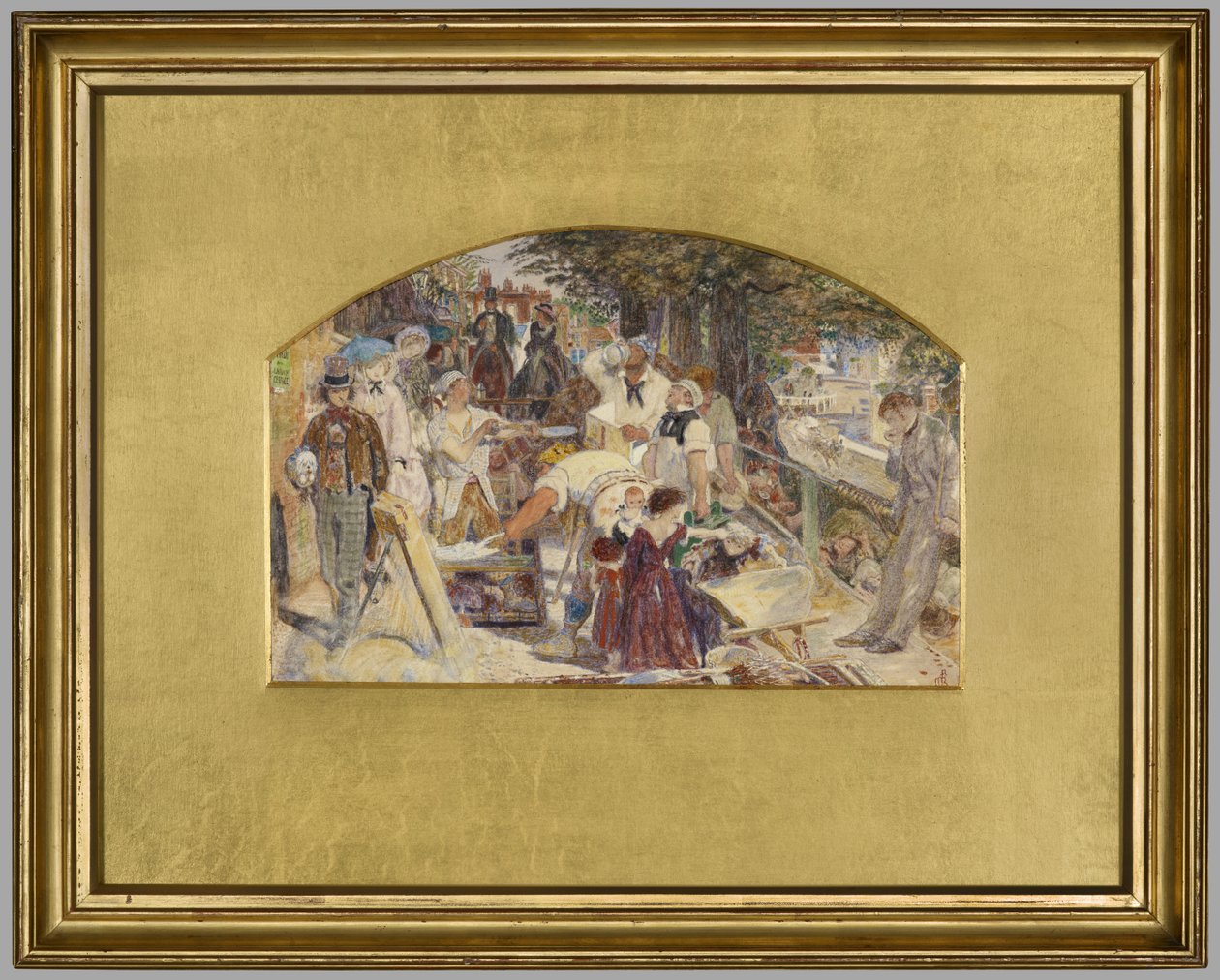 Studium do obrazu „Dzieło”, ok. 1856 (akwarela na papierze) autorstwa Ford Madox Brown