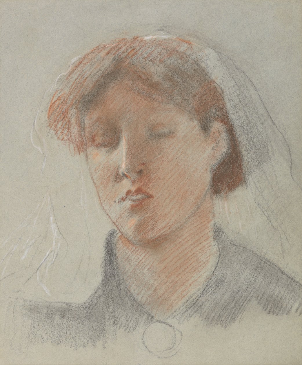 Żona Artysty Emma w dniu ślubu autorstwa Ford Madox Brown