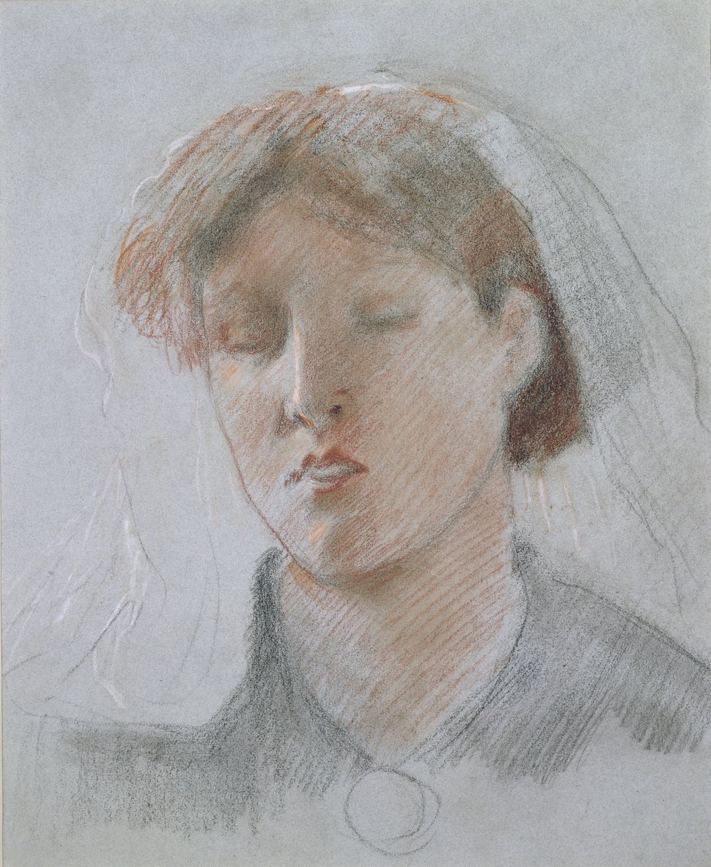 Żona artysty Emma w dniu ślubu autorstwa Ford Madox Brown
