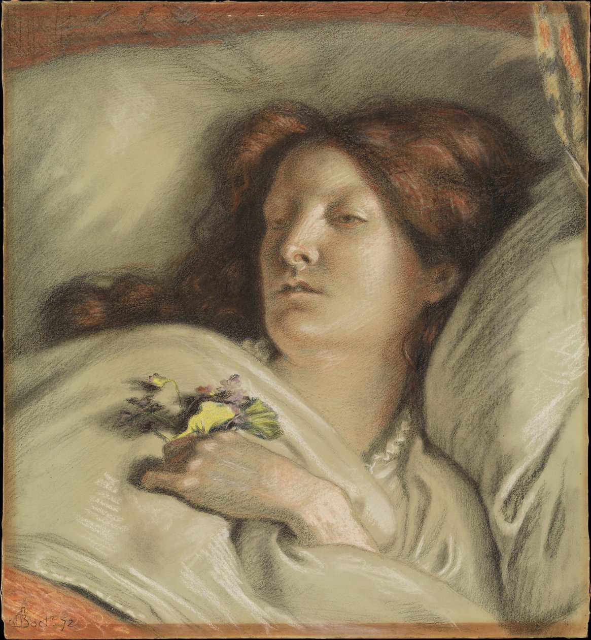 Rekonwalescentka (Portret żony artysty) autorstwa Ford Madox Brown