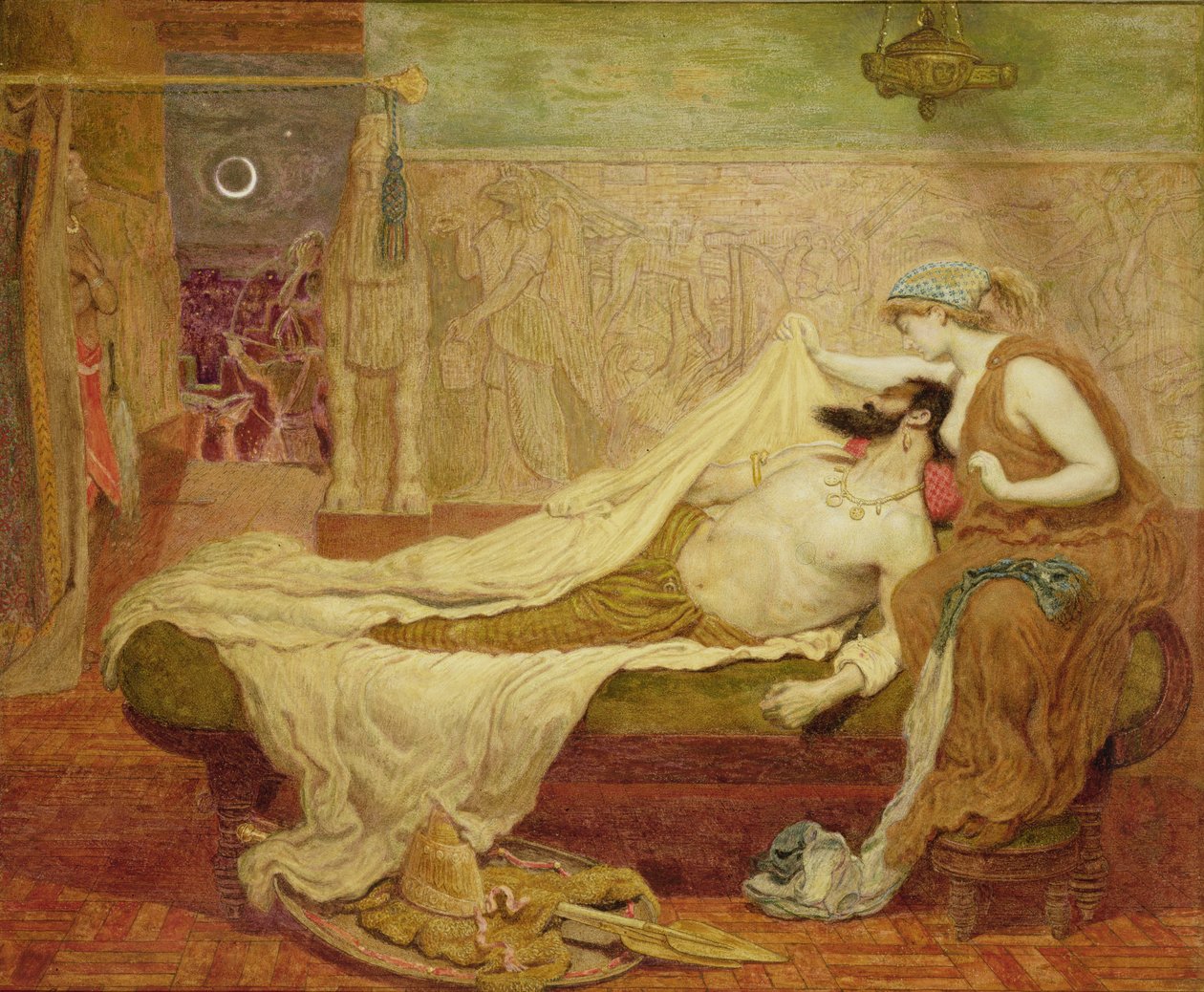 Sen Sardanapalusa autorstwa Ford Madox Brown