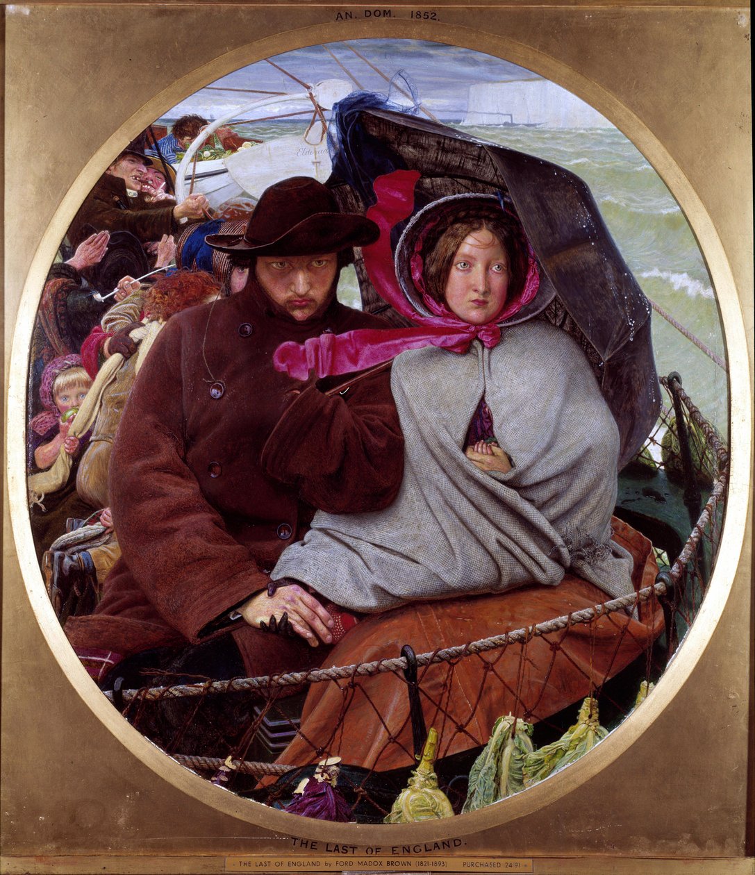 Ostatnie spojrzenie na Anglię autorstwa Ford Madox Brown