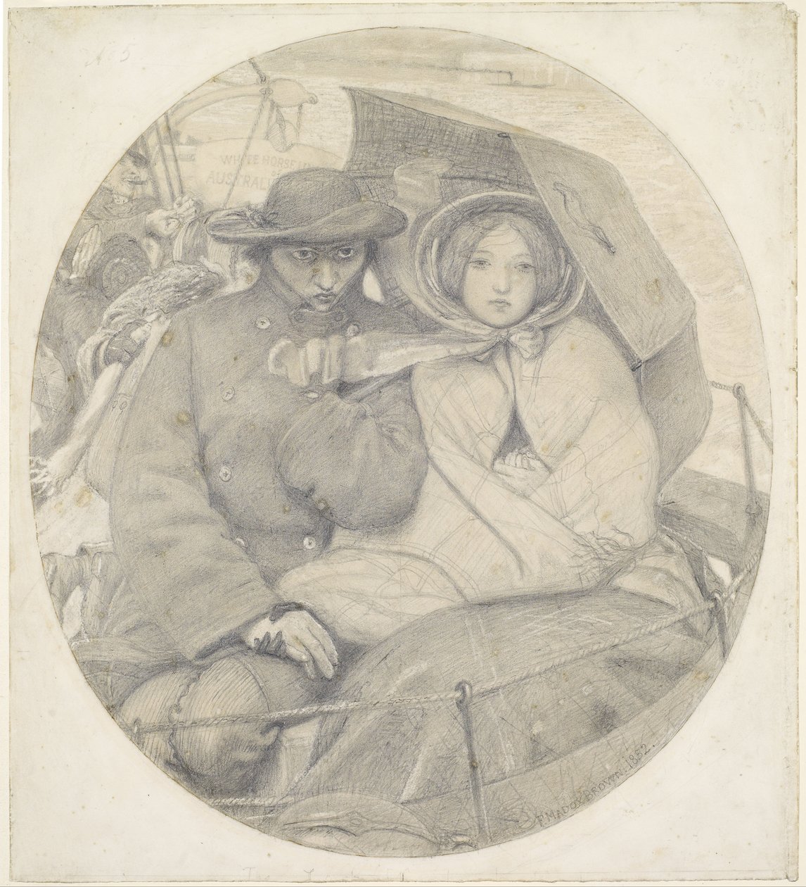 Ostatni z Anglii - kreskówka autorstwa Ford Madox Brown