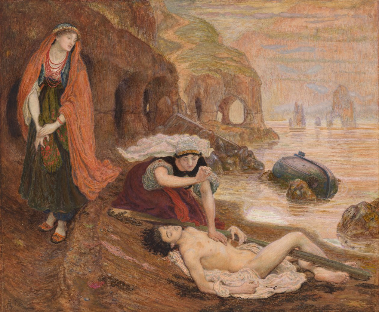 Odkrycie Don Juana przez Haidée autorstwa Ford Madox Brown