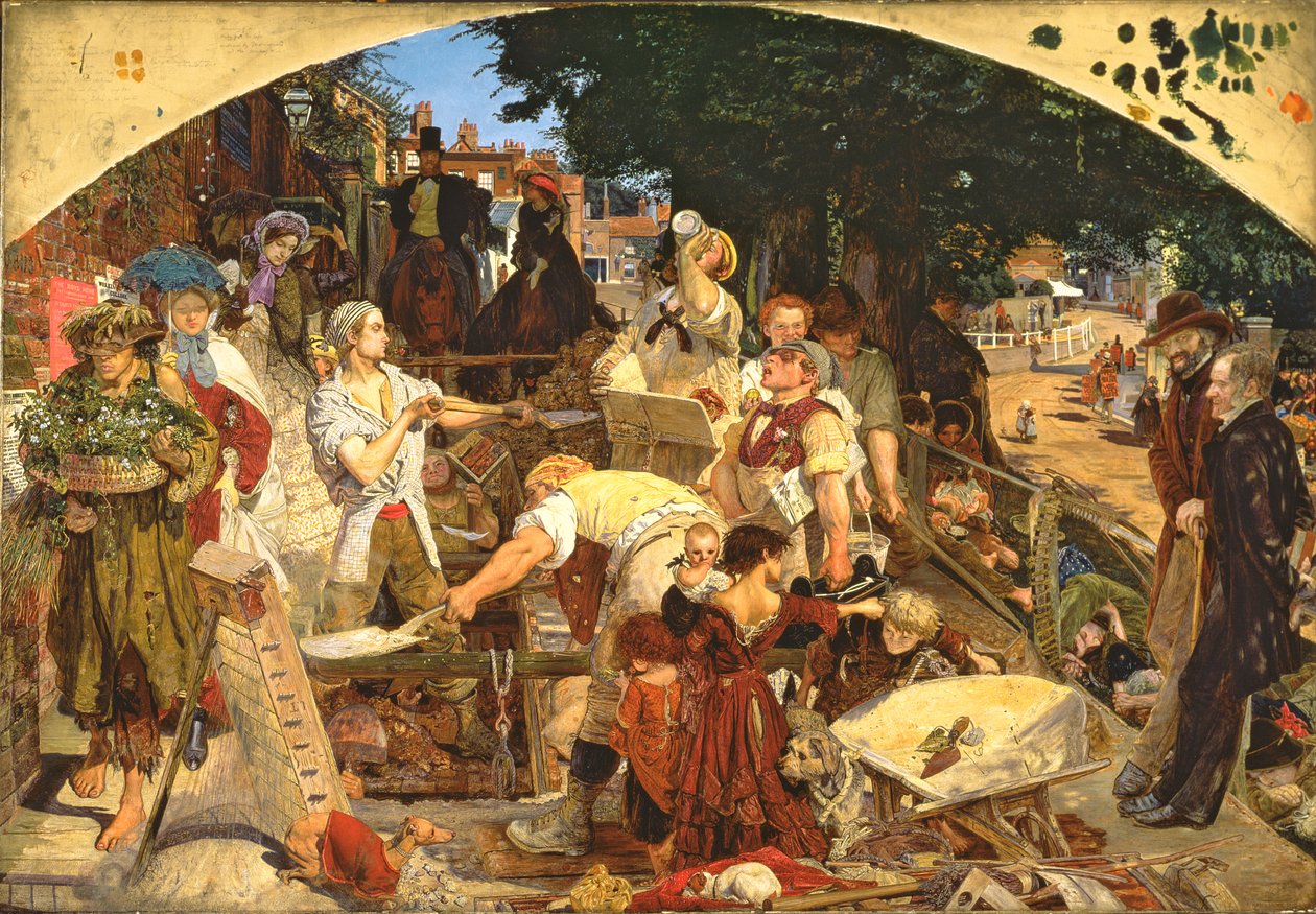 "Työ"kiillotus autorstwa Ford Madox Brown