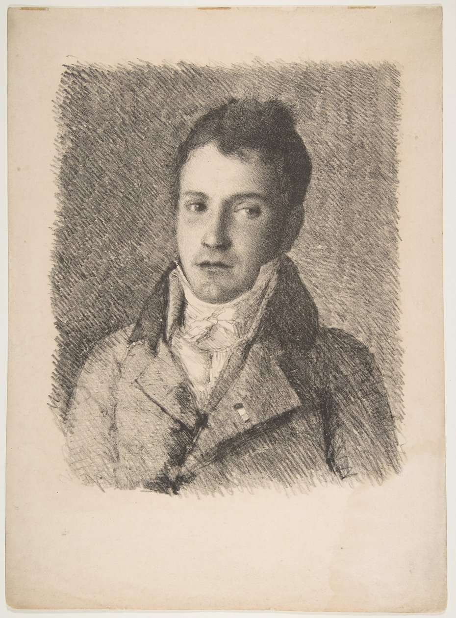 Portret młodzieńca, ca. 1820. autorstwa Formerly attributed to Goya